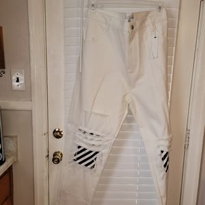 Vtg Enslaved men jeans Sz 44 white